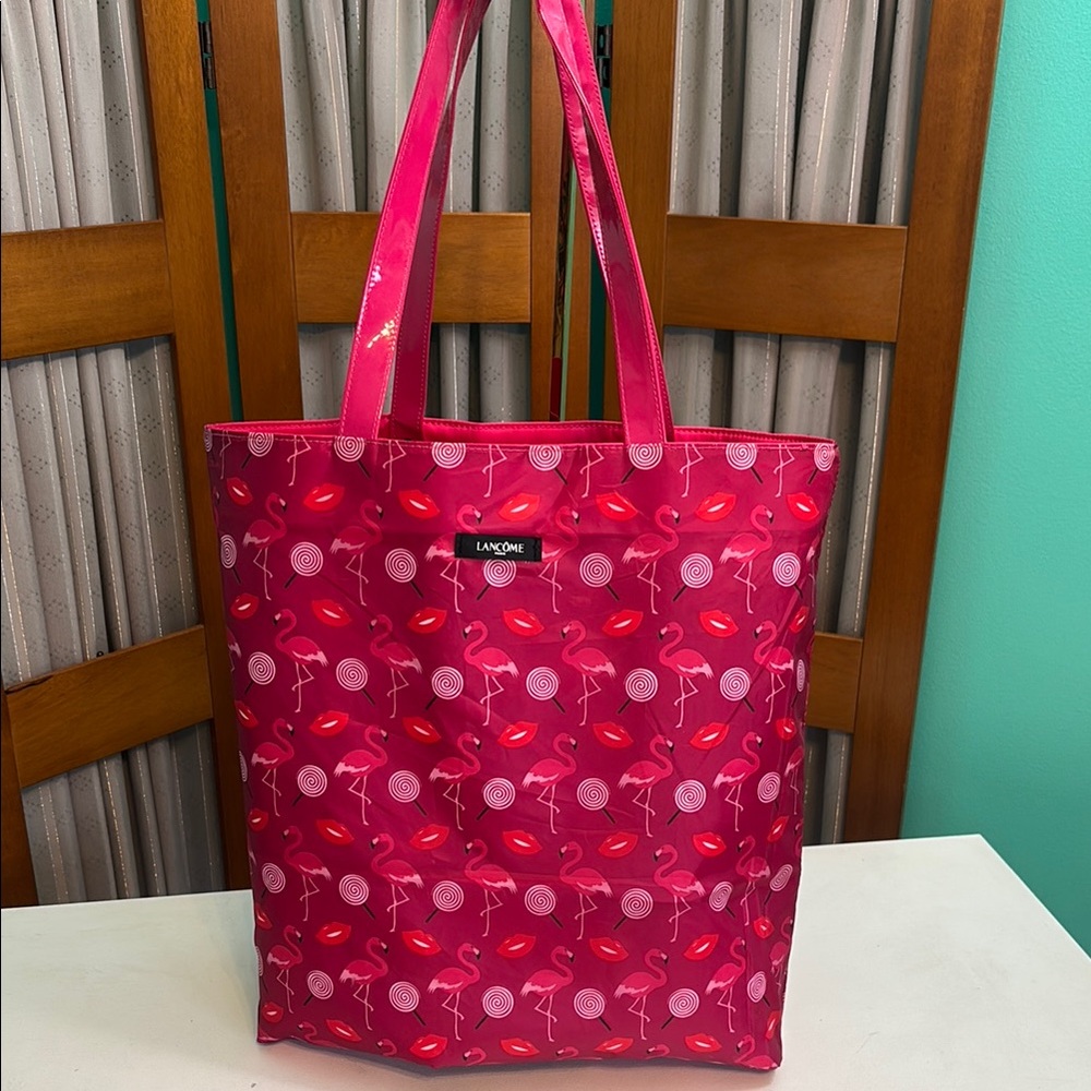 Lancôme Pink/Red reversible Tote Bag